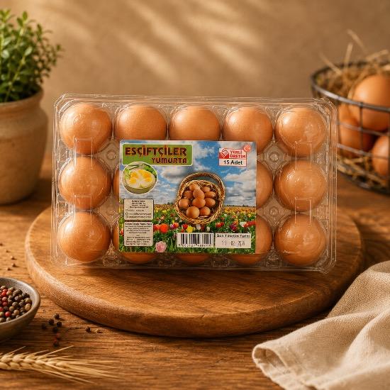 Esçiftçiler Gezen Tavuk Yumurta 15 adet